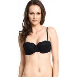 Gossard - Bielizna Glossies Padded. Czarna biustonosze Gossard, w koronkowe wzory, z elastanu. W wyprzedaży za 59,90 zł.