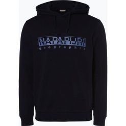 Napapijri - Męska bluza nierozpinana, niebieski. Niebieskie bluzy męskie Napapijri, xl, z nadrukiem, z bawełny, bez kołnierzyka, bez rękawów, bez kaptura. Za 449,95 zł.