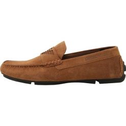 Emporio Armani DRIVER Mokasyny toffee. Brązowe mokasyny męskie Emporio Armani, ze skóry. Za 799,00 zł.