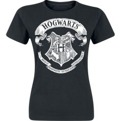 Bluzki asymetryczne: Harry Potter Hogwarts Logo Koszulka damska czarny