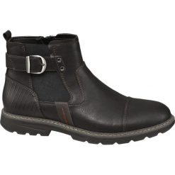 Kozaki męskie Venice czarne. Czarne buty zimowe męskie marki Venice, z materiału. Za 139,90 zł.