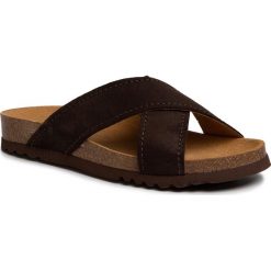 Klapki SCHOLL - Tangor F27834 1019 400 Dk Brown. Pomarańczowe klapki męskie Scholl, ze skóry, bez zapięcia. Za 269,00 zł.