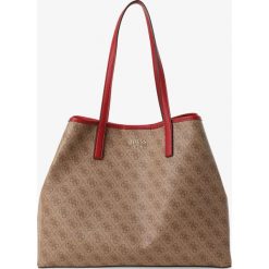 Guess Jeans - Damska torba shopper, brązowy. Pomarańczowe torby damskie na zakupy Guess Jeans, z aplikacjami, z jeansu, bez dodatków. Za 619,95 zł.
