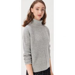 Sweter z golfem - Jasny szary. Szare golfy damskie Sinsay, s, bez wzorów, bez rękawów. Za 59,99 zł.