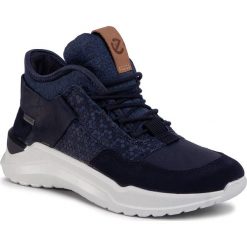 Sneakersy ECCO - Intervene GORE-TEX 76468351142 Night Sky/Night Sky/Night Sky. Niebieskie trampki chłopięce ecco, bez wzorów, ze skóry, bez zapięcia. Za 389,00 zł.
