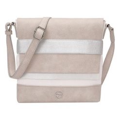 Tamaris Damska torebka crossbody Silvia Crossbody Bag 3086191-199 Off White Grzebień. Białe torebki klasyczne damskie Tamaris, w paski, bez dodatków. W wyprzedaży za 176,00 zł.