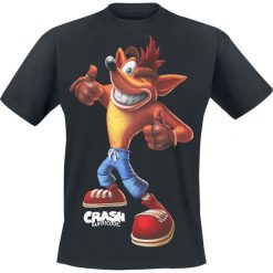 T-shirty męskie z nadrukiem: Crash Bandicoot Crash T-Shirt czarny
