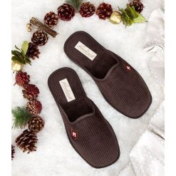 Kapcie męskie Natural Style NS-251 Brązowe. Pomarańczowe kapcie męskie NATURAL STYLE, z bawełny. Za 28,00 zł.
