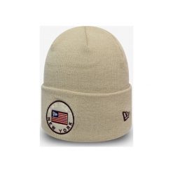 New Era Czapka Brązowy Beżowy. Pomarańczowe czapki męskie New Era, z aplikacjami, z materiału. Za 128,95 zł.