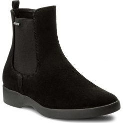 Botki HÖGL - GORE-TEX 4-102802 Black 0100. Czarne botki damskie skórzane marki HÖGL, na obcasie. W wyprzedaży za 419,00 zł.
