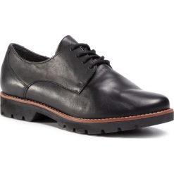 Oxfordy JANA - 8-23755-25 Black Nappa 022. Czarne półbuty damskie Jana, bez wzorów, ze skóry, bez obcasa, na obcasie, bez zapięcia. Za 249,00 zł.