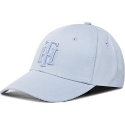 Czapka z daszkiem TOMMY HILFIGER - Th Chic Cap AW0AW08232 C39. Niebieskie czapki damskie TOMMY HILFIGER, bez wzorów, z bawełny. W wyprzedaży za 159,00 zł.