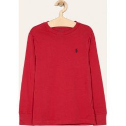 Polo Ralph Lauren - Longsleeve dziecięcy 134-176 cm. Czerwone t-shirty chłopięce Polo Ralph Lauren, bez wzorów, z bawełny, z długim rękawem. Za 159,90 zł.