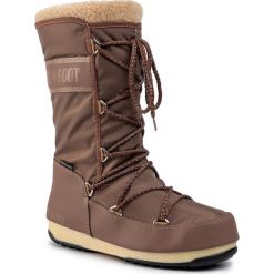 Śniegowce MOON BOOT - Monaco Wool Wp 24008900005 Mud. Pomarańczowe kozaki damskie Moon Boot, na zimę, ze skóry ekologicznej, bez obcasa, bez zapięcia. W wyprzedaży za 519,00 zł.
