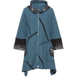Bluzy damskie: Bluza rozpinana bonprix niebiesko-kolorowy