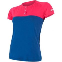 Sensor T-Shirt Damski Z Guzikami Merino Air Pt Magenta-Niebieski Xl. Różowe koszulki termoaktywne damskie marki Sensor, xl, z dzianiny. Za 215,00 zł.