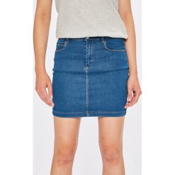 Missguided - Spódnica. Niebieskie spódniczki damskie marki Missguided, bez wzorów, z elastanu, z podwyższonym stanem, mini, dopasowane. W wyprzedaży za 79,90 zł.