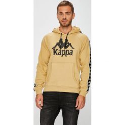 Kappa - Bluza. Szare bejsbolówki męskie Kappa, l, z nadrukiem, z bawełny, z kapturem. W wyprzedaży za 159,90 zł.