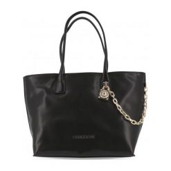 Versace Jeans Torebka damska na zakupy E1VSBBG3_70779. Torebki klasyczne damskie Versace Jeans, bez wzorów, z jeansu, bez dodatków. Za 572,00 zł.