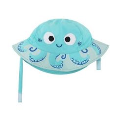Zoocchini Kapelusz UV 50+ Ośmiornica 12-24. Niebieskie czapeczki niemowlęce marki Zoocchini. Za 54,13 zł.