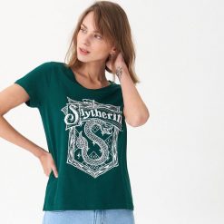 Koszulka Harry Potter - Turkusowy. Niebieskie koszulki damskie marki House, s, bez wzorów, bez kołnierzyka. Za 39,99 zł.