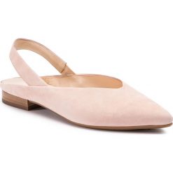 Sandały PETER KAISER - 19349/581 Powder Suede. Różowe klapki damskie Peter Kaiser, bez wzorów, ze skóry, bez obcasa, na obcasie. W wyprzedaży za 399,00 zł.