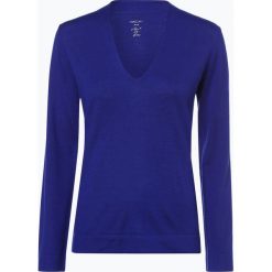 Marc Cain Collections - Sweter damski z dodatkiem jedwabiu i kaszmiru, niebieski. Niebieskie swetry damskie Marc Cain Collections, bez wzorów, z wełny, bez rękawów, bez kaptura. Za 849,95 zł.