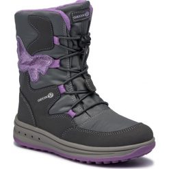 Śniegowce GEOX - J Roby G. B Wpf A J842UA 0FU50 C9002 S Dk Grey. Szare śniegowce dziewczęce Geox, bez zapięcia. W wyprzedaży za 189,00 zł.