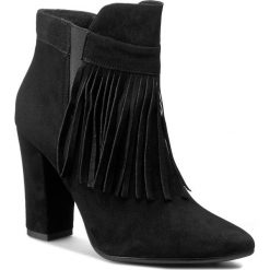 Botki SERGIO BARDI - Iride FW127288917LM 201. Czarne botki damskie na obcasie Sergio Bardi, z gumy, eleganckie. W wyprzedaży za 229,00 zł.
