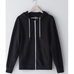 Bluza z kapturem - Czarny. Czarne bluzy damskie Sinsay, s, bez wzorów, z kapturem, bez rękawów, z kapturem. Za 59,99 zł.