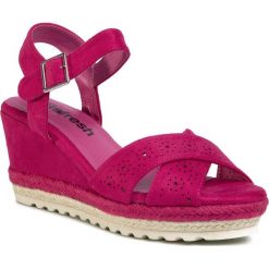 Espadryle REFRESH - 69484 Fucsia. Różowe espadryle damskie Refresh, bez wzorów, ze skóry ekologicznej, bez obcasa, na obcasie. Za 199,00 zł.