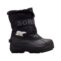Sorel Buty Dziecięce Zimowe Commander Black. Czarne śniegowce chłopięce Sorel, na zimę. Za 186,00 zł.