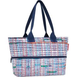 Shopper bag damskie: Shopper bag w kolorze niebieskim – 50 x 26,5 x 16 cm