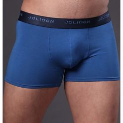 Męskie bokserki JOLIDON Silk Touch Blue. Niebieskie bokserki męskie marki Astratex. Za 77,99 zł.