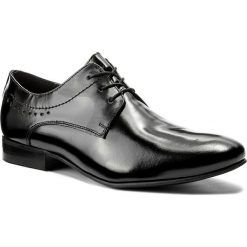 Półbuty LASOCKI FOR MEN - MI08-C354-391-06 Czarny. Czarne buty wizytowe męskie Lasocki For Men, ze skóry, bez zapięcia. Za 199,99 zł.