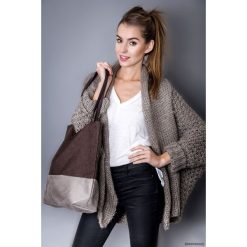 Torba duo brown 02. Brązowe torebki klasyczne damskie marki Pakamera, bez wzorów, z materiału, na ramię, duże, bez dodatków. Za 135,00 zł.