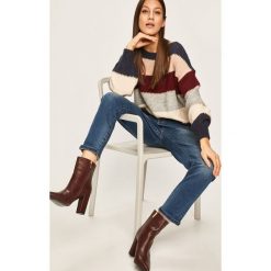 Answear - Sweter. Niebieskie swetry damskie ANSWEAR, s, bez wzorów, z wełny, bez rękawów, bez kaptura. W wyprzedaży za 119,90 zł.