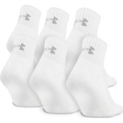 Under Armour Charged Cotton 2.0 6-pack Skarpetki Biały. Białe skarpetki męskie Under Armour, bez wzorów, z elastanu. Za 94,95 zł.