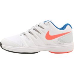 Buty sportowe damskie: Nike Performance AIR ZOOM PRESTIGE HC Obuwie multicourt white/hot lava/pure platinum/blue