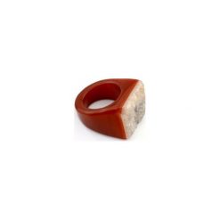 InspiRING High Brązowy rozmiar 13. Pomarańczowe pierścionki damskie Brazi druse jewelry, z agatem. Za 270,00 zł.