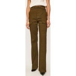 Pinko - Spodnie. Zielone spodnie damskie Pinko, bez wzorów, z elastanu. Za 1199,00 zł.