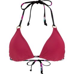 Biustonosz bikini z trójkątnymi miseczkami bonprix jeżynowy. Fioletowe stroje kąpielowe damskie bonprix, bez wzorów. Za 44,99 zł.