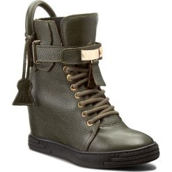 Sneakersy R.POLAŃSKI - 832 Zielony Oliwka Lico. Czarne sneakersy damskie marki R.Polański, ze skóry, na obcasie. W wyprzedaży za 329,00 zł.