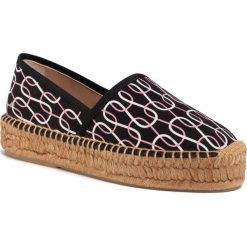 Espadryle FURLA - Easy 1058809 S YC91 YJ5 Nero/Talco/Rosa. Czarne espadryle damskie Furla, bez wzorów, ze skóry, bez obcasa, na płaskiej podeszwie. Za 629,00 zł.