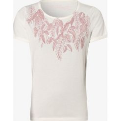 S.Oliver - T-shirt damski, beżowy. Brązowe t-shirty damskie S.Oliver, s, z nadrukiem, z bawełny, casualowe, bez kołnierzyka. Za 29,95 zł.
