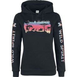 The Lion King Rainbow Bluza z kapturem damska czarny. Czarne bluzy damskie marki The Lion King, s, z nadrukiem, z materiału, bez rękawów, z kapturem. Za 90,99 zł.