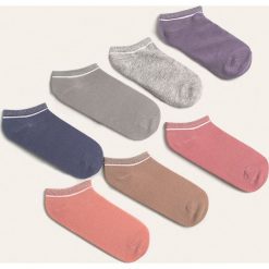 Tally Weijl - Stopki (7-pack). Niebieskie skarpetki damskie TALLY WEIJL, z nadrukiem, z elastanu. Za 49,90 zł.