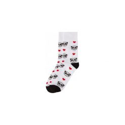 Skarpetki Bobby Sox - Panda Love BS7. Białe skarpetki damskie Bobby Sox - skarpetki, bez wzorów, z elastanu. Za 18,00 zł.