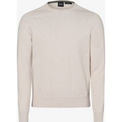 BOSS Casual - Sweter męski – Kabiro, szary. Szare swetry męskie BOSS Casual, xl, bez wzorów, casualowe, z kontrastowym kołnierzykiem, bez kaptura. Za 449,95 zł.