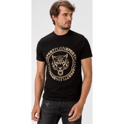 Philipp Plein Sport Tiger Koszulka Czarny. Czarne podkoszulki męskie Philipp Plein Sport, s, z haftami, z elastanu, z krótkim rękawem. Za 698,95 zł.